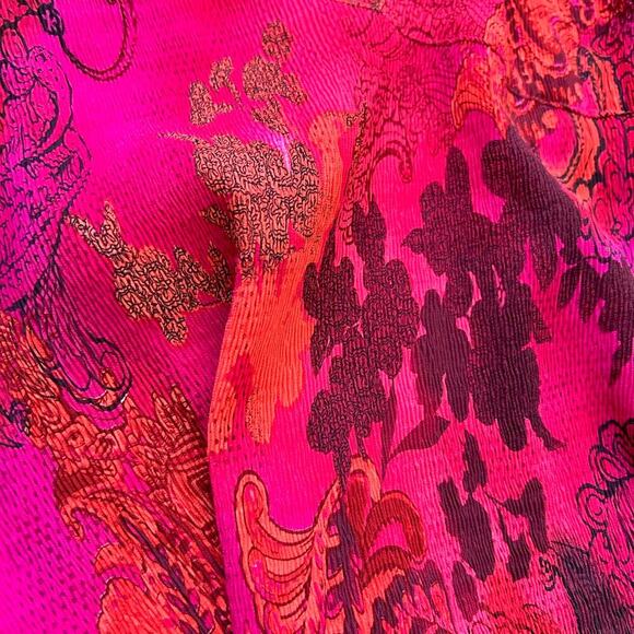 VTG Womens Fairy Whimsy Skirt Floral Abstract Cottage Artsy 24W Elastic 90s Y2K - Picture 5 of 7